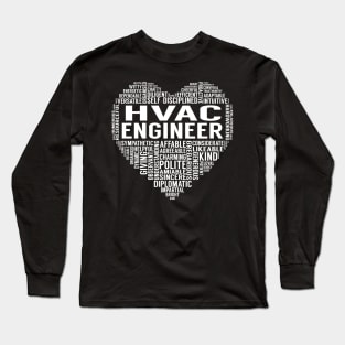 Hvac Engineer Heart Long Sleeve T-Shirt